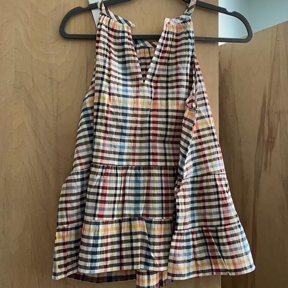 Loft plaid tiered cami xs - Picture 7 of 7